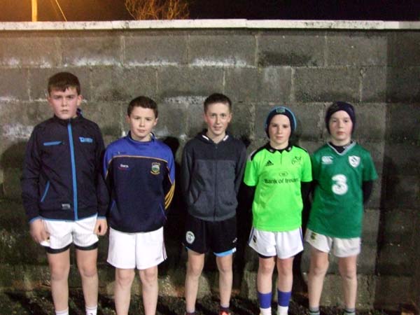 Track-Attackers Oisin Stapleton, Dylan Fahy, Adam Galvin, Mikey Kennedy and Paddy McCormack