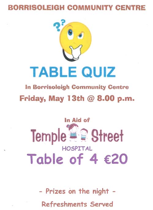 table quiz 500