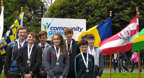 Borrisoleigh U16 Draughts Team Liam Ryan, Ewan Young, James Ryan, Laura Slattery, Seamus Ryan, William Ryan & George Stapleton receiving their Munster Community Games Final Silver Medals in the University of Limerick on 2nd July. Well done!