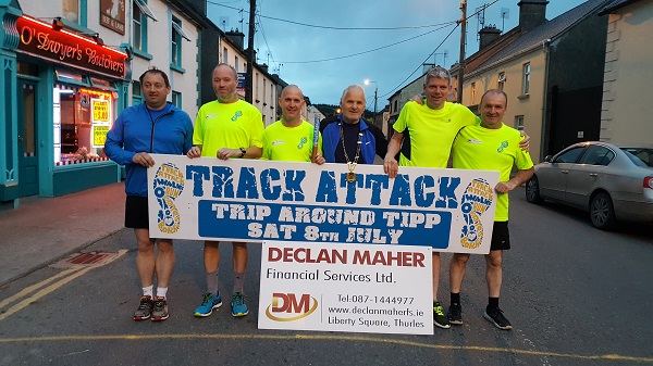 Start of Track-Attack Trip around Tipp  Henry Groome, John Vahey, John F Kennedy, Paddy Dolan, Mark Stapleton and Eamon McGrath 