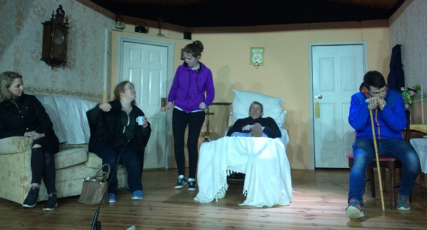 Cast of 'Wake in The West' performed by Borrisoleigh Drama Group. L-R: Joe Holland, Diarmuid Kinane, Kellie Kelly, Ollie Delaney, Mary Boyle Bourke, Director, Patricia Ryan, Sharon Madden, PJ Kiely, Frank Cooney and Julie Treacy.