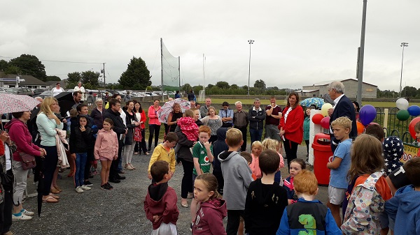 Some of the crowd in attendance at the official opening of Borrisoleigh Playground