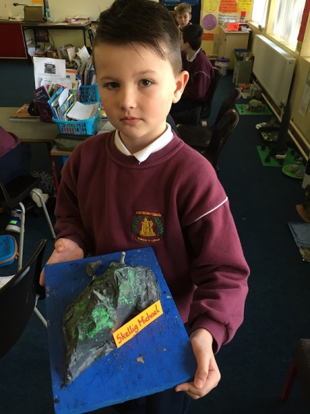 Scoil Naomh Cualán History projects by fourth class